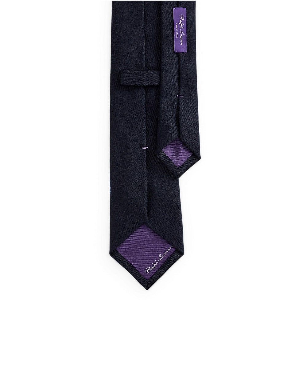 Краватка з шовку та кашеміру Ralph Lauren Purple Label 791P06290001, темно-синій колір • Купити в інтернет-магазині Kameron