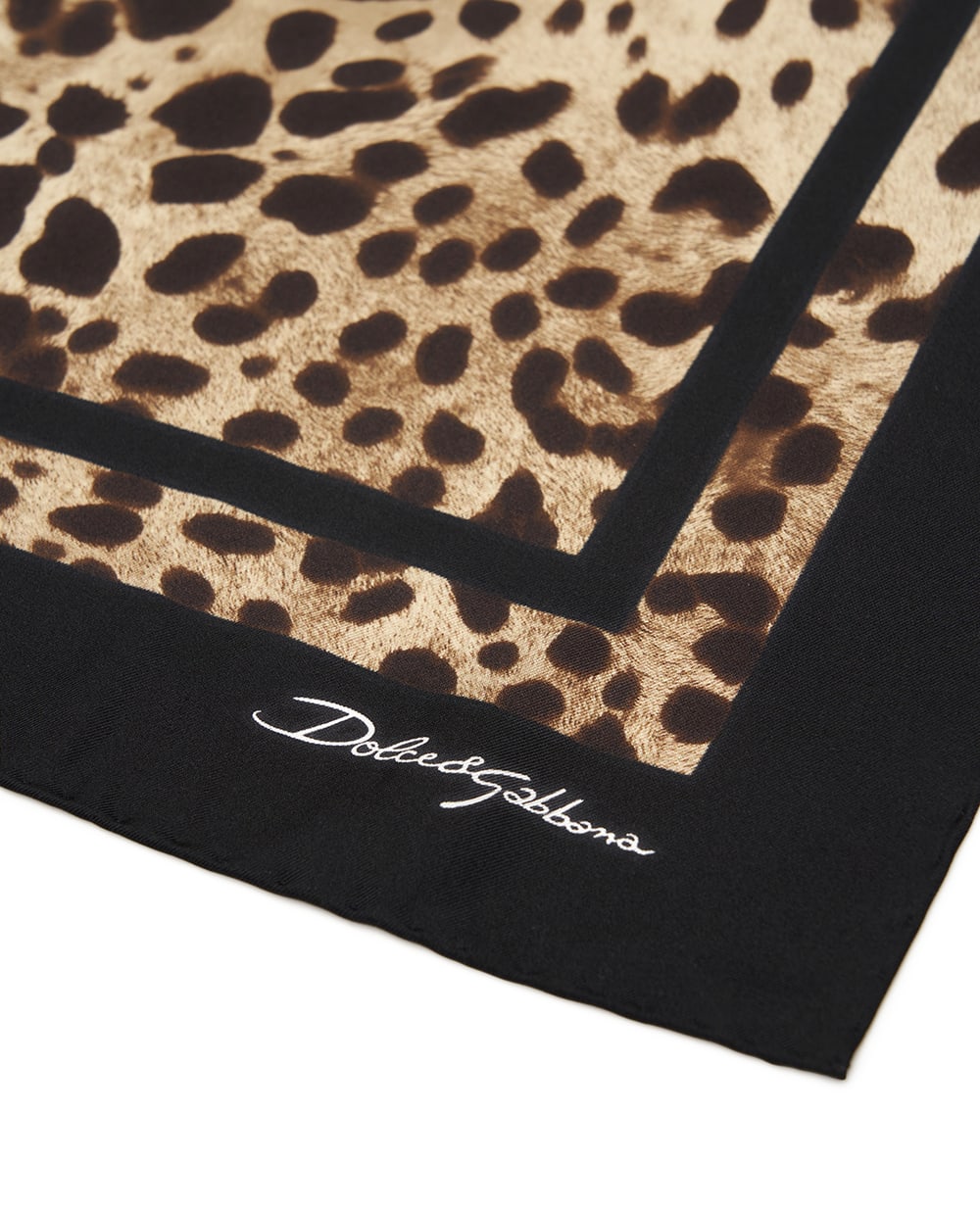 Платок из шёлка Dolce&Gabbana FN090R-GDCF5, коричневый цвет • Купить в интернет-магазине Kameron