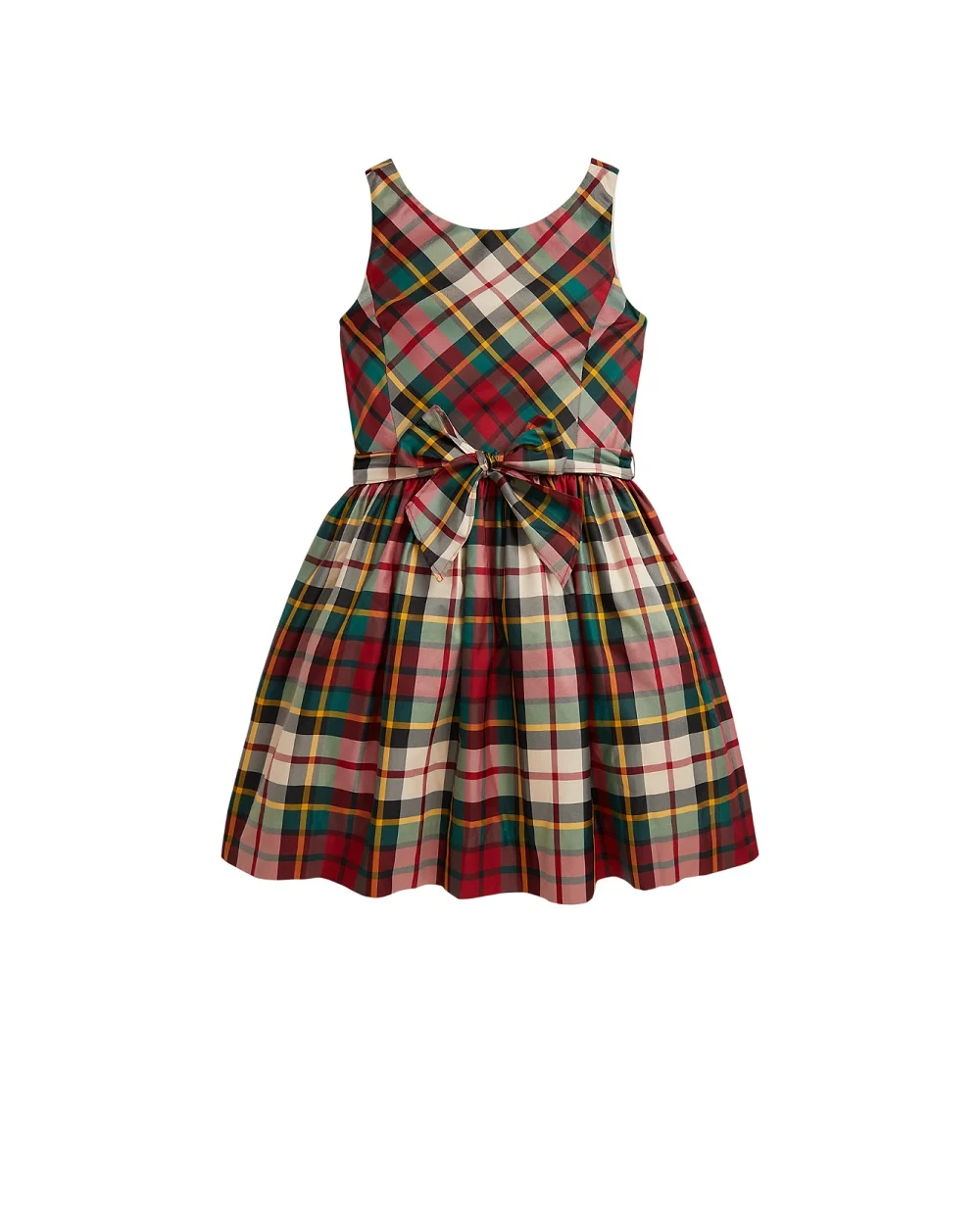 Детское платье из клетчатой ​​тафты Polo Ralph Lauren Kids 313980345001, разноцветный цвет • Купить в интернет-магазине Kameron