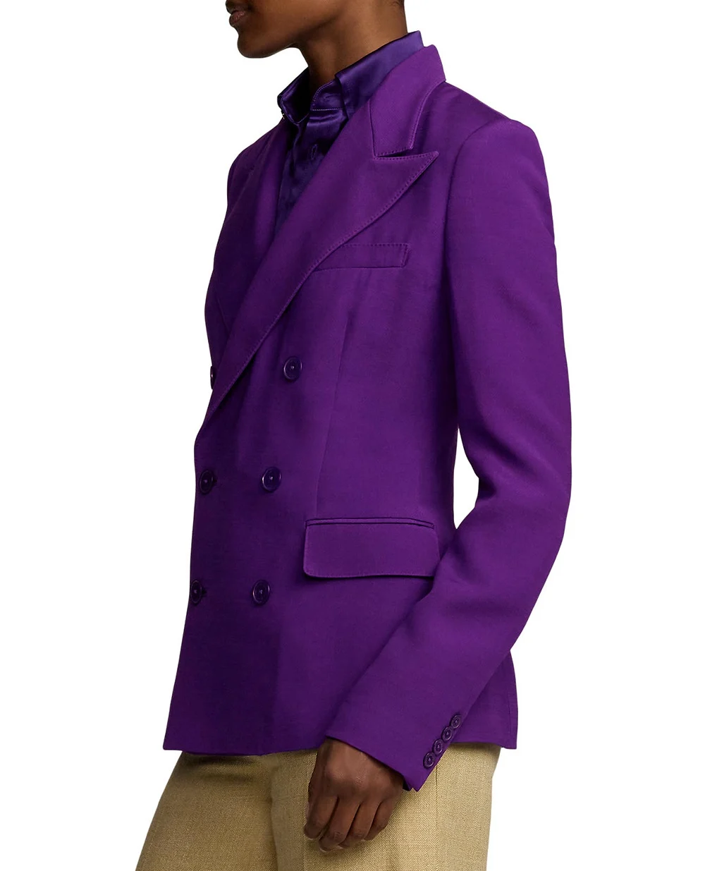 Жакет Ralph Lauren Collection 290967315001, фиолетовый цвет • Купить в интернет-магазине Kameron