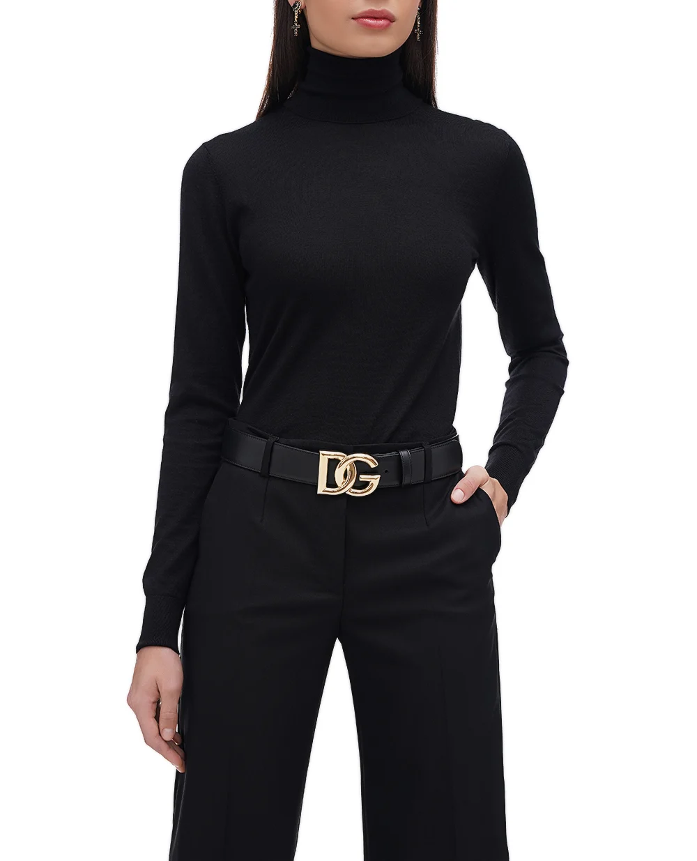 Гольф Dolce&Gabbana FXW13T-JFMEW, чорний колір • Купити в інтернет-магазині Kameron