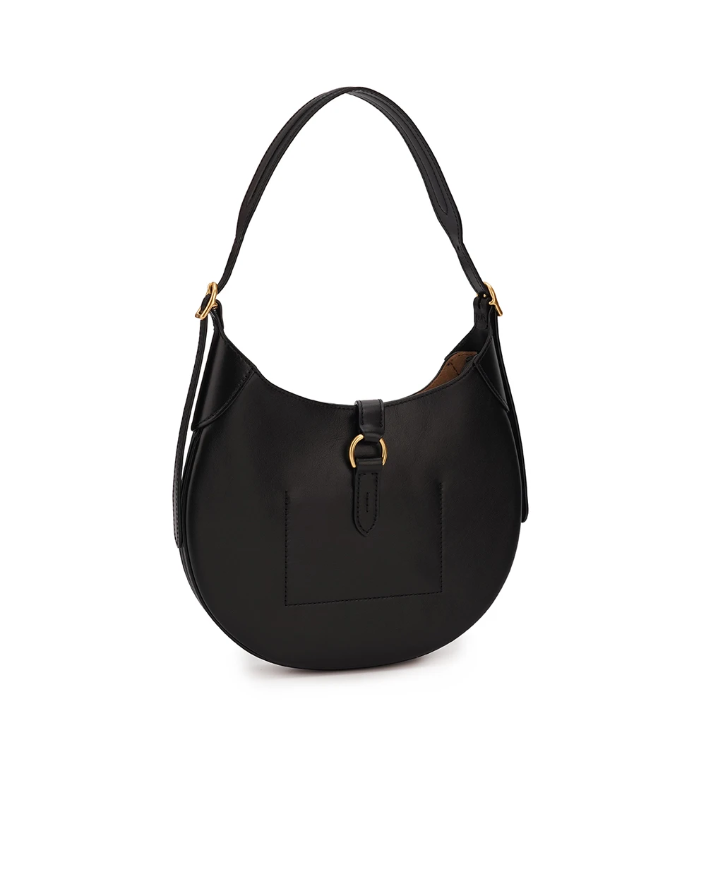 Шкіряна сумка Polo ID Shoulder Bag Small Polo Ralph Lauren 428944017001, чорний колір • Купити в інтернет-магазині Kameron