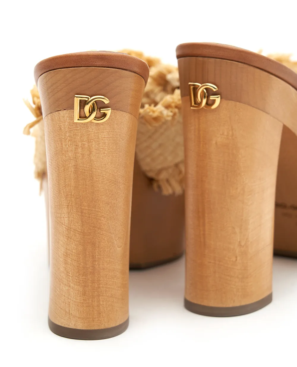 Босоножки из рафии Dolce&Gabbana CZ0325-AM441, бежевый цвет • Купить в интернет-магазине Kameron