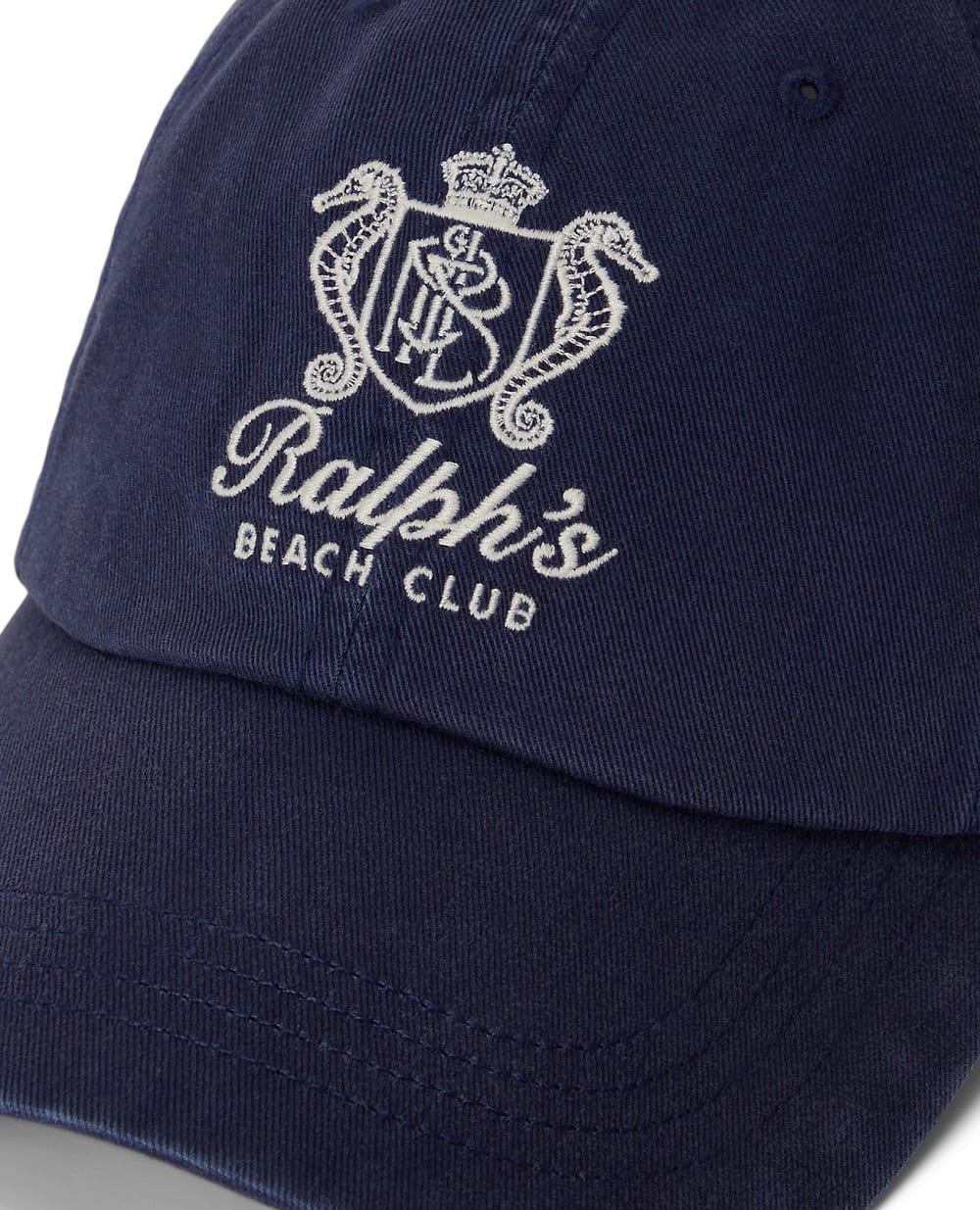 Бейсболка з вишитим логотипом Polo Ralph Lauren 710B14602001, темно-синій колір • Купити в інтернет-магазині Kameron