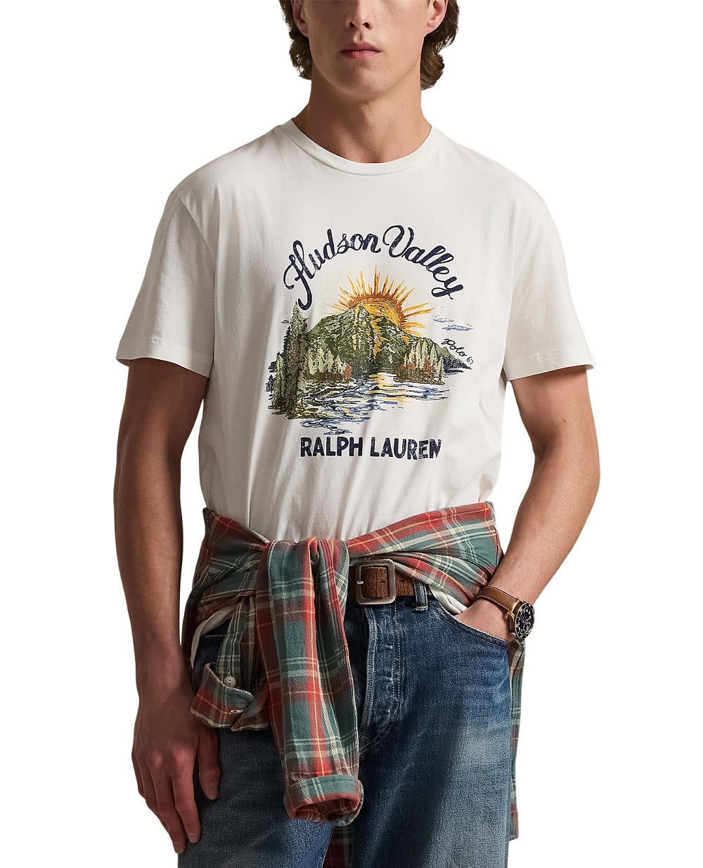 Футболка Polo Ralph Lauren 710P04881004, белый цвет • Купить в интернет-магазине Kameron