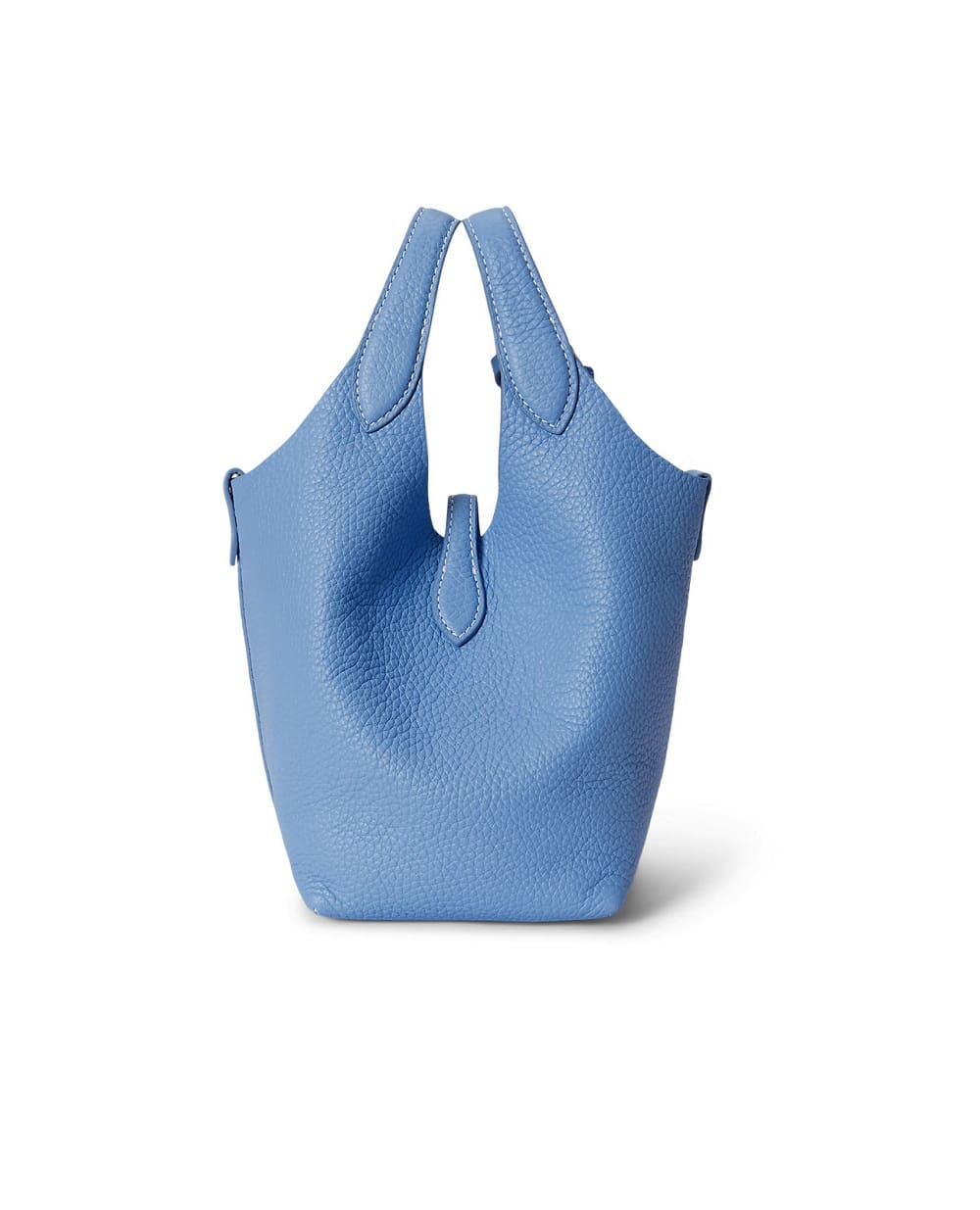 Сумка-тоут Mini Polo Play из телячьей кожи Polo Ralph Lauren 428944657018, голубой цвет • Купить в интернет-магазине Kameron
