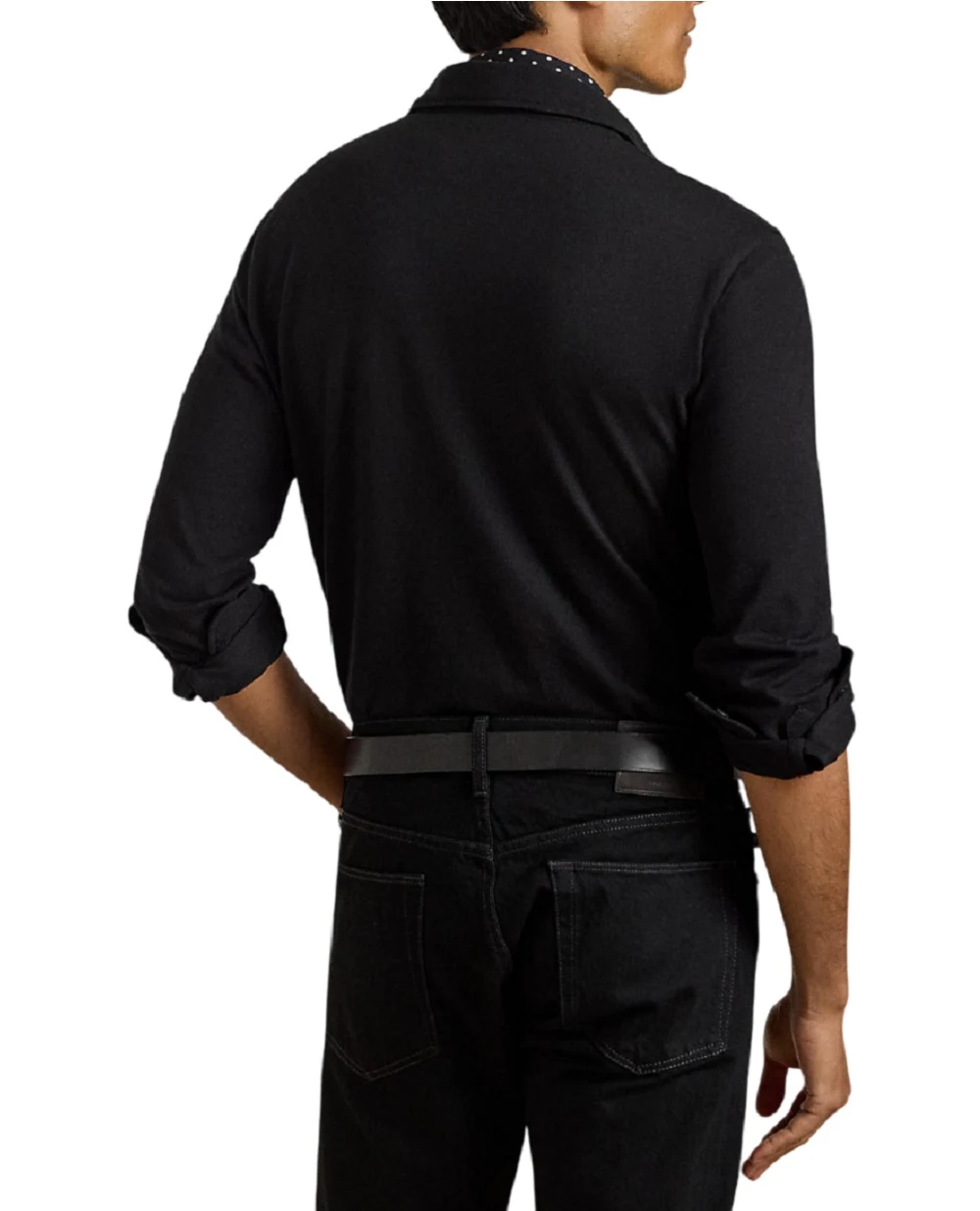 Поло Ralph Lauren Purple Label 790973387001, черный цвет • Купить в интернет-магазине Kameron