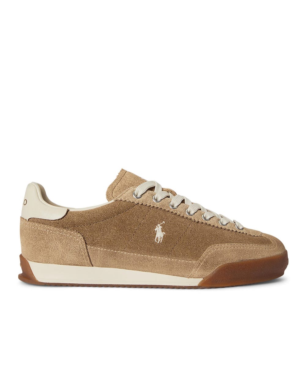 Кроссовки Hester из замши Polo Ralph Lauren 804P08219001, коричневый цвет • Купить в интернет-магазине Kameron