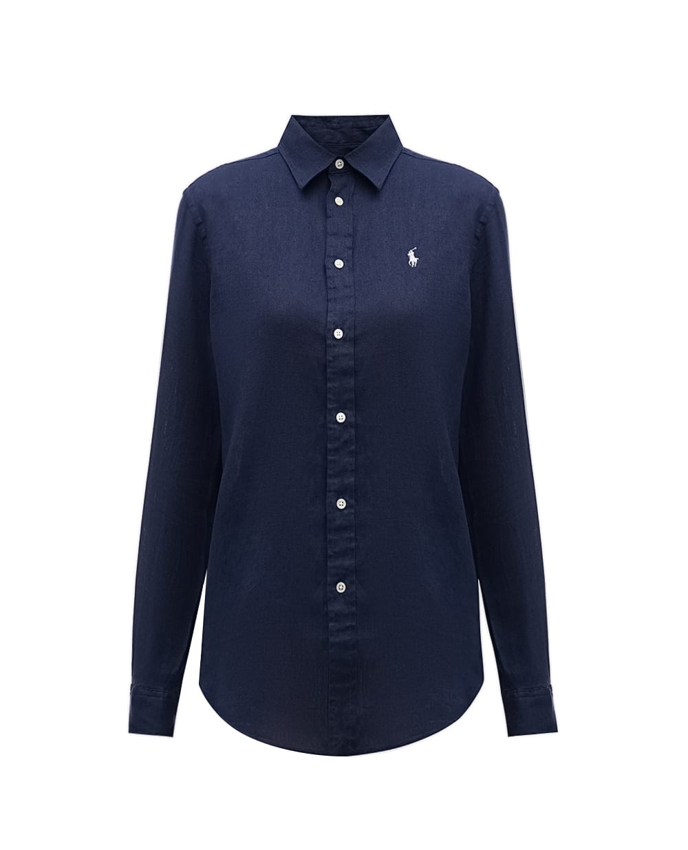 Льняная рубашка Polo Ralph Lauren 211970730002, темно-синий цвет • Купить в интернет-магазине Kameron
