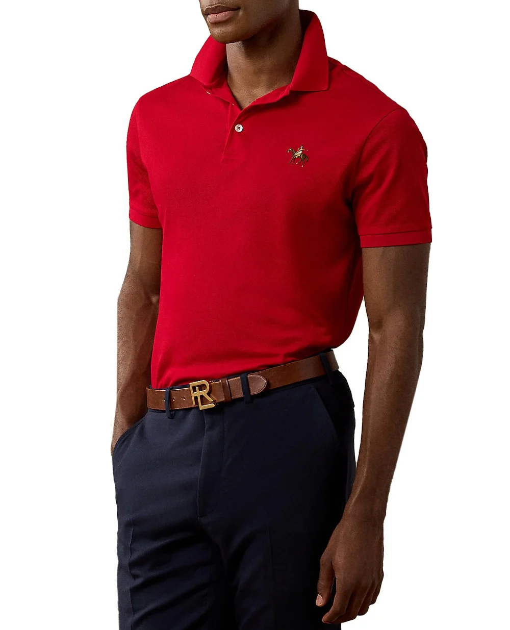 Поло Ralph Lauren Purple Label 790508036006, красный цвет • Купить в интернет-магазине Kameron