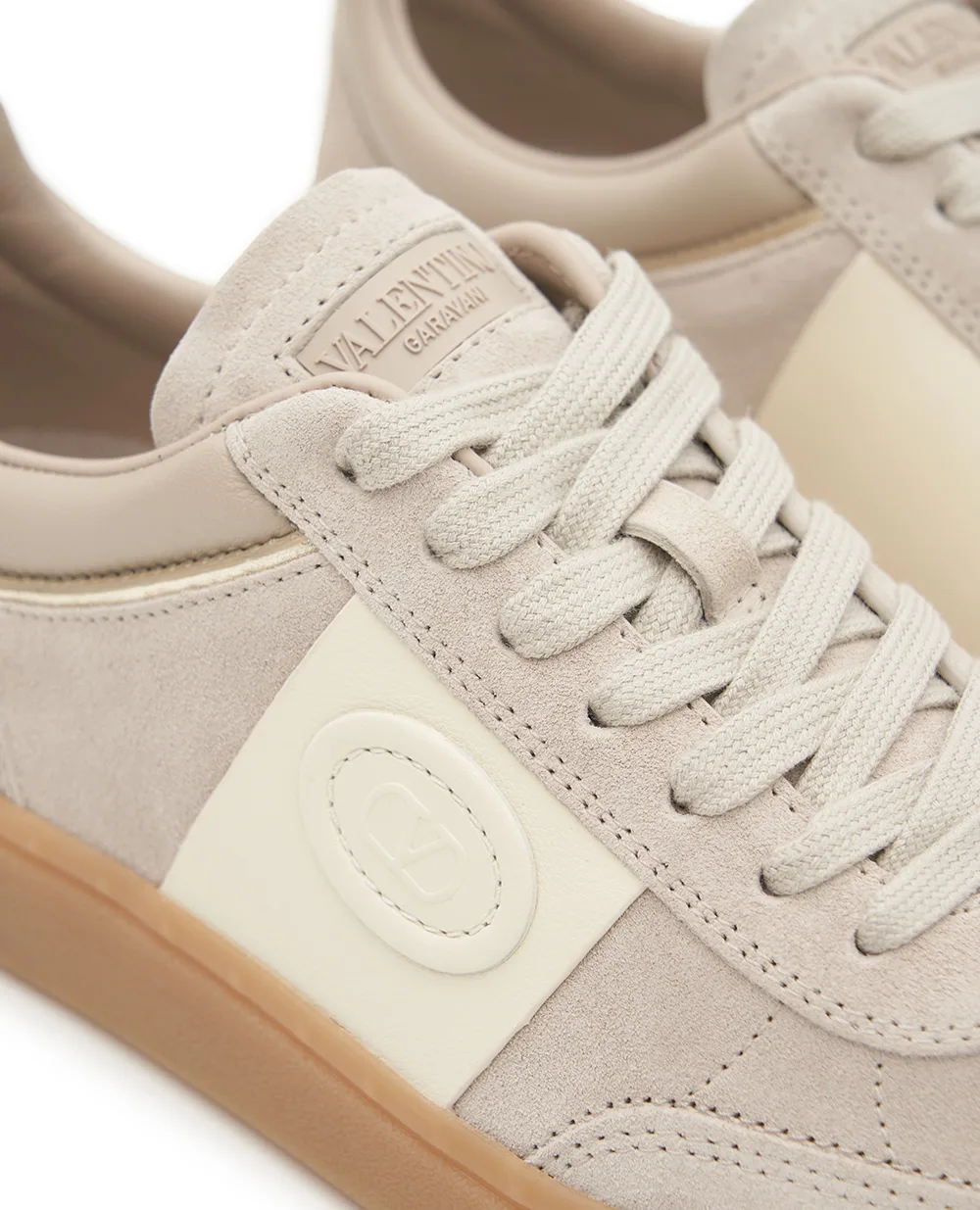 Кроссовки Upvillage Crosta из телячьей замши Valentino 9W2S0IL9FVU, бежевый цвет • Купить в интернет-магазине Kameron