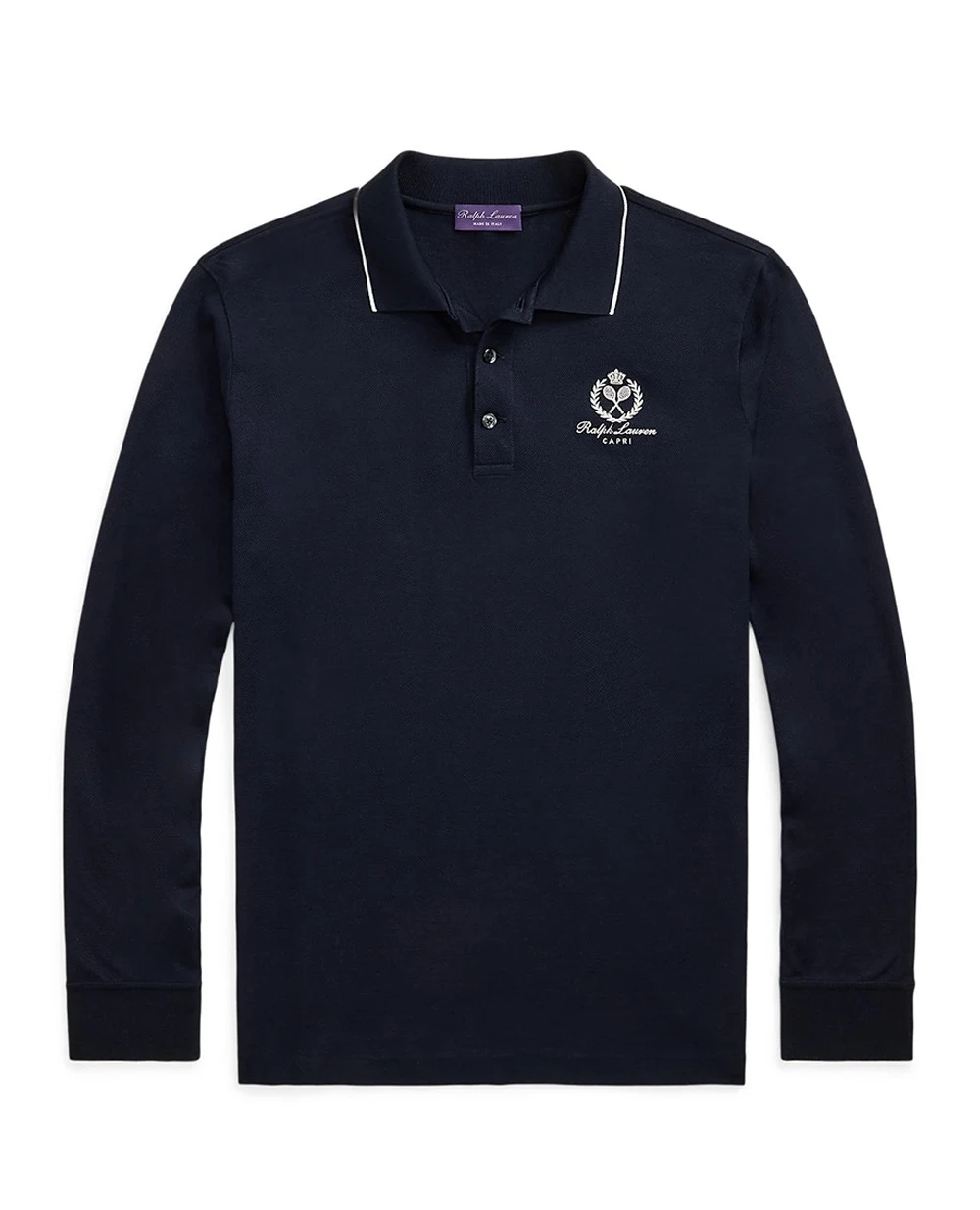 Поло Ralph Lauren Purple Label 790960615003, темно-синий цвет • Купить в интернет-магазине Kameron