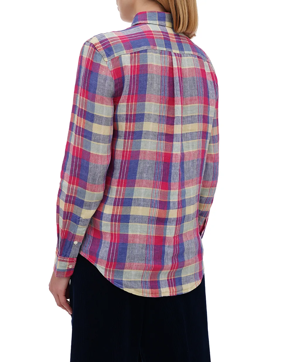 Льняная рубашка Polo Ralph Lauren 211970733001, разноцветный цвет • Купить в интернет-магазине Kameron