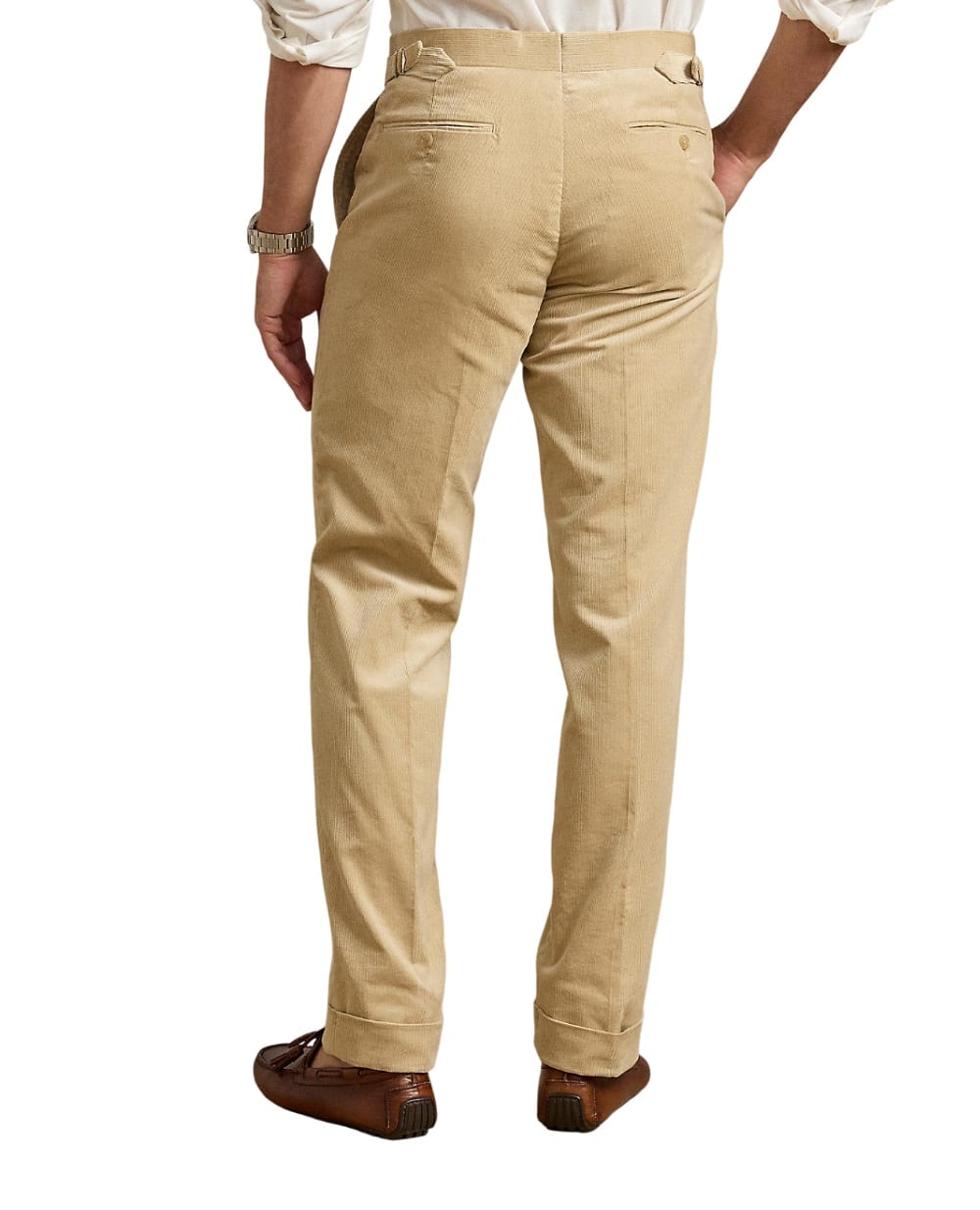 Вельветовые брюки Ralph Lauren Purple Label 798P06921002, бежевый цвет • Купить в интернет-магазине Kameron