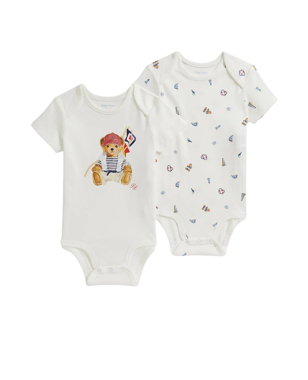 Дитячий комплект боді Polo Bear Polo Ralph Lauren Kids 320B14078001, білий колір • Купити в інтернет-магазині Kameron