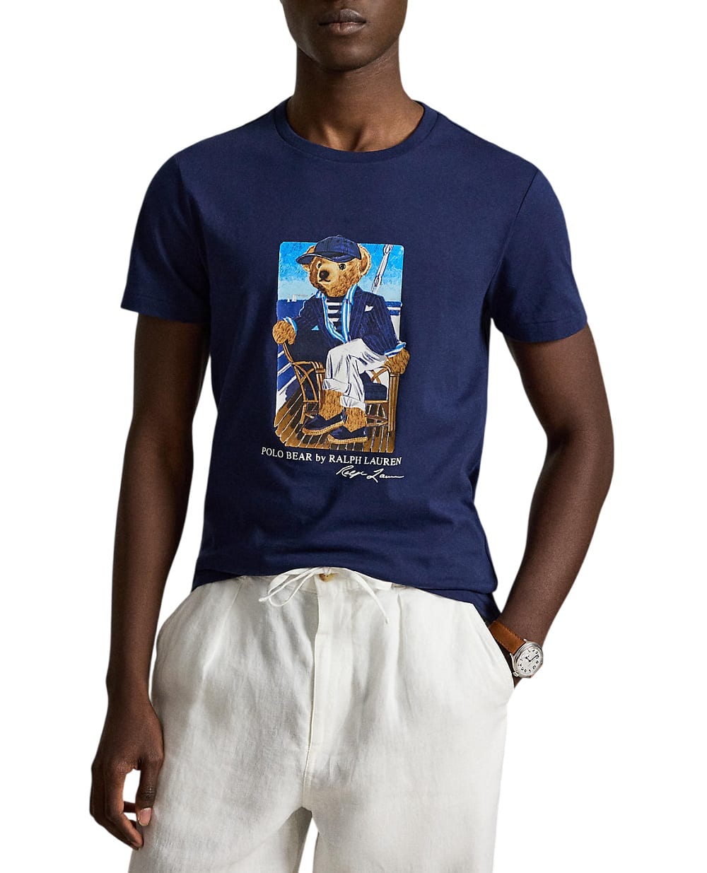 Футболка Polo Bear Polo Ralph Lauren 710B21964001, темно-синій колір • Купити в інтернет-магазині Kameron