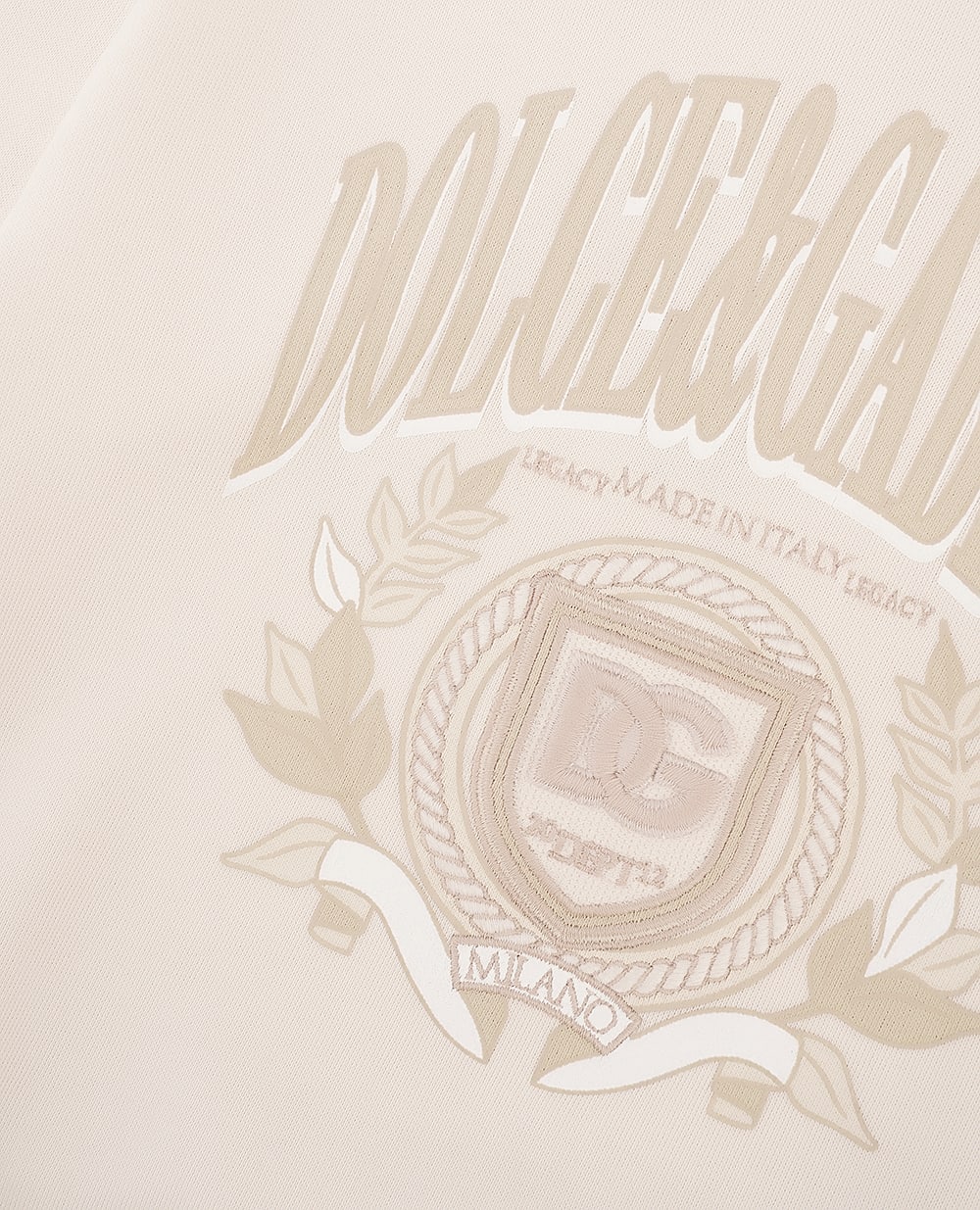 Детский худи (костюм) Dolce&Gabbana Kids L4JWLV-G7O5B-B, молочный цвет • Купить в интернет-магазине Kameron
