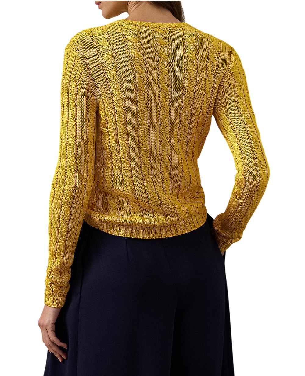 Свитер из шелка Ralph Lauren Collection 290900054035, желтый цвет • Купить в интернет-магазине Kameron