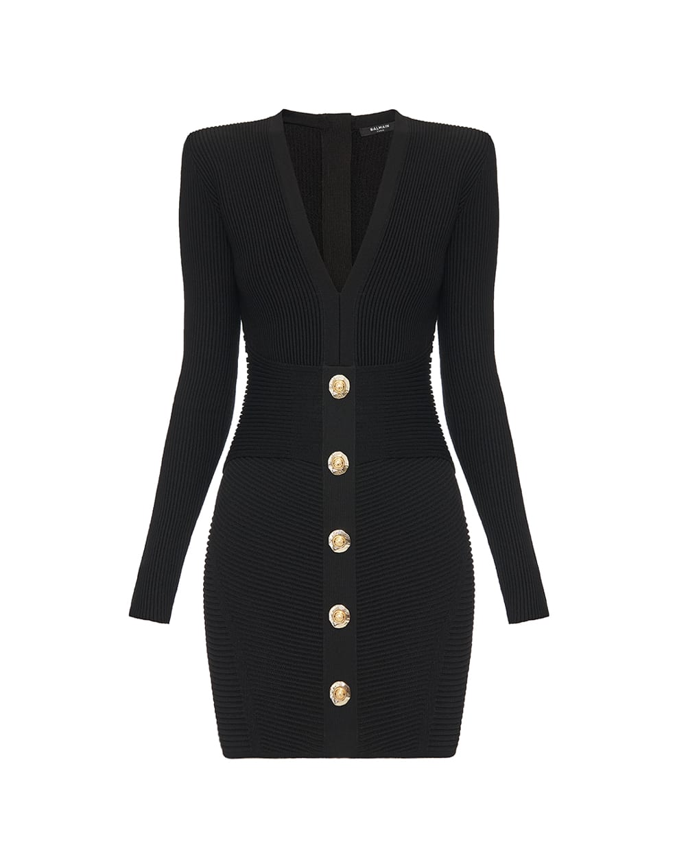 Платье-футляр Balmain FF1R9327KI51, черный цвет • Купить в интернет-магазине Kameron