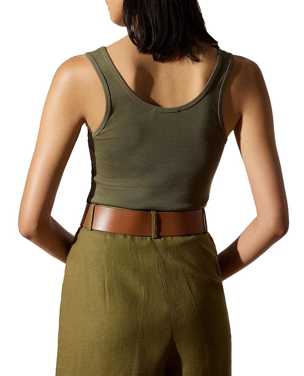 Майка Ralph Lauren Collection 290965861001, хаки цвет • Купить в интернет-магазине Kameron