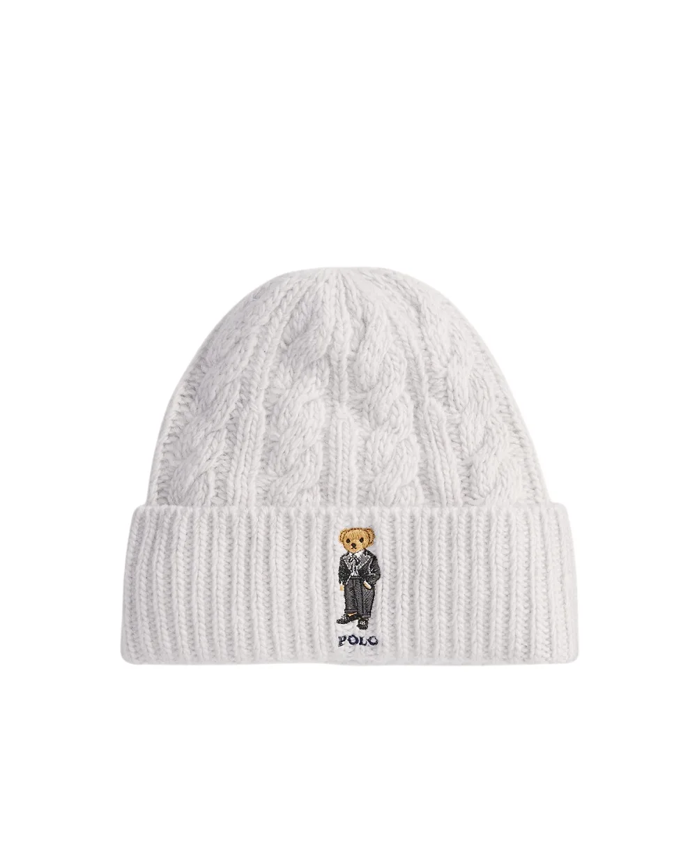 Шапка-бини Polo Bear Polo Ralph Lauren 455P04647002, белый цвет • Купить в интернет-магазине Kameron