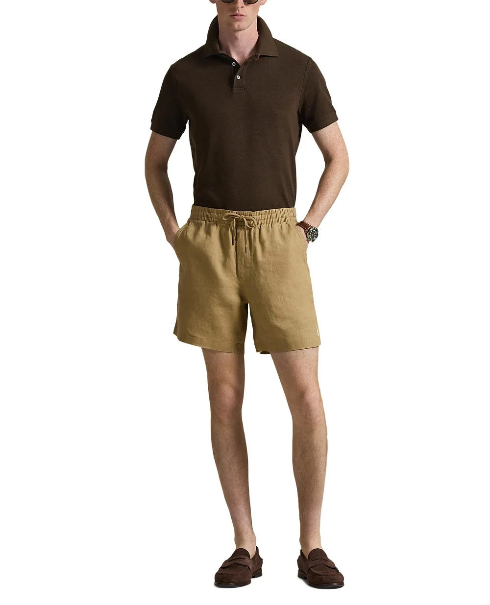 Поло Polo Ralph Lauren 710B19982001, коричневый цвет • Купить в интернет-магазине Kameron