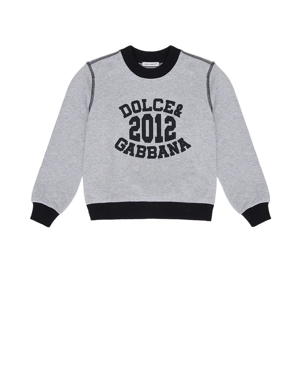 Детский свитшот (костюм) Dolce&Gabbana Kids L4JWKD-G7PBO-B, серый цвет • Купить в интернет-магазине Kameron