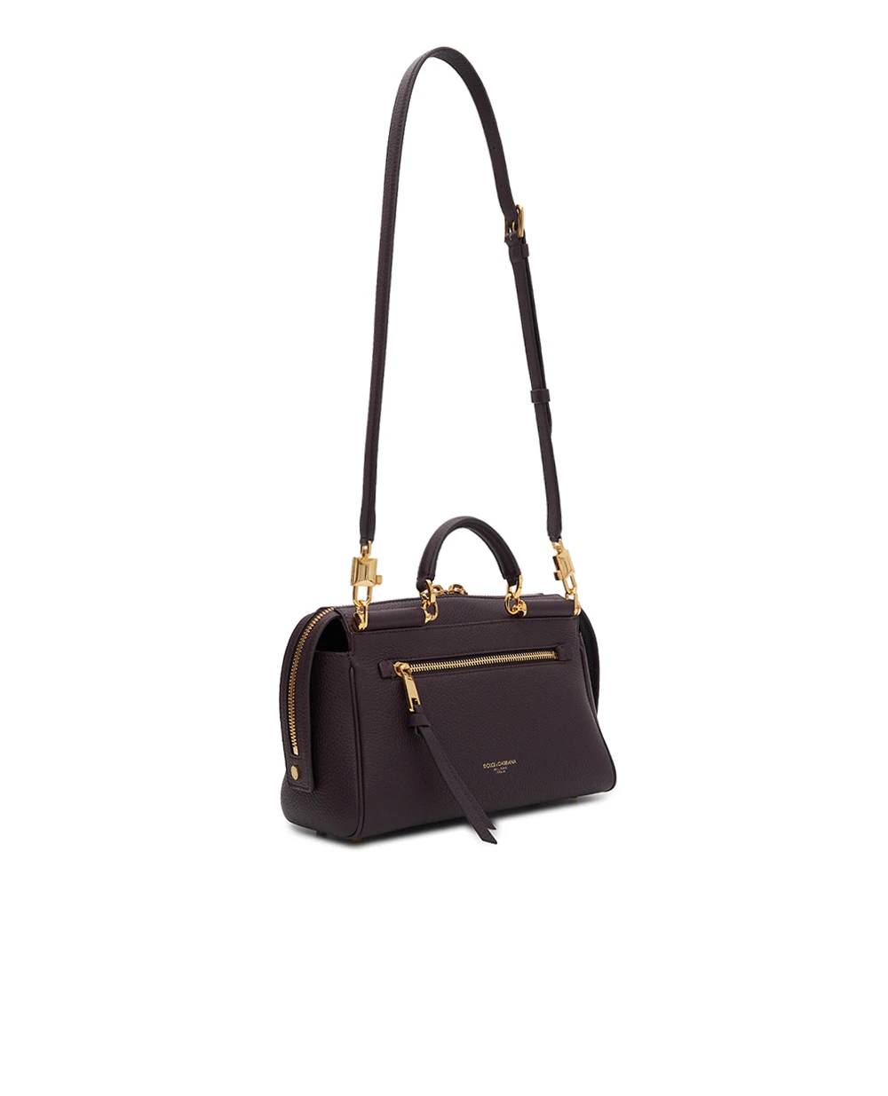 Сумка Vittoria из телячьей кожи Dolce&Gabbana BB7939-A0841, бордовый цвет • Купить в интернет-магазине Kameron