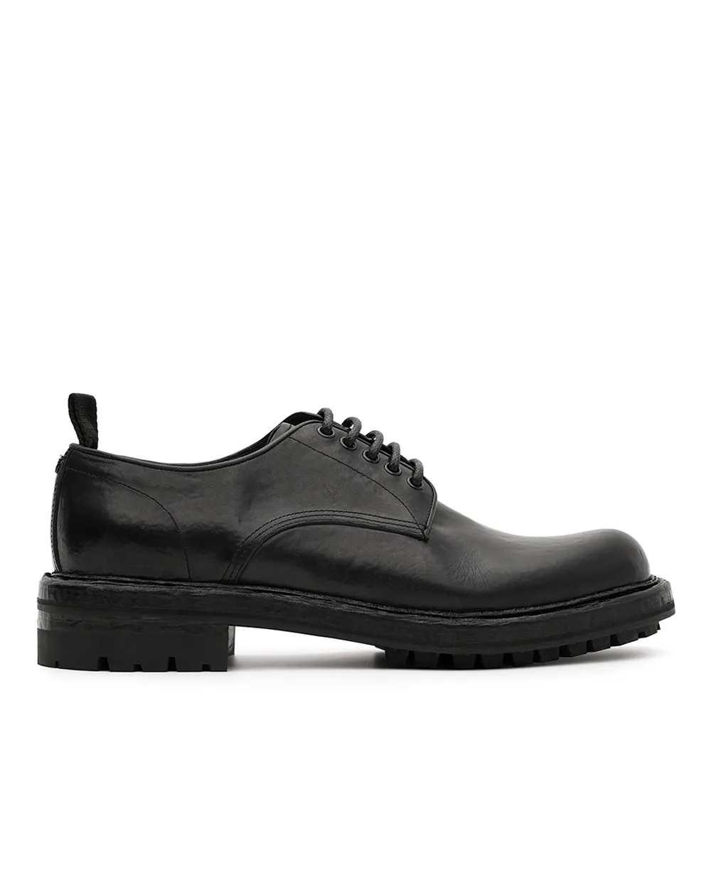 Дербі з телячої шкіри Dolce&Gabbana A10889-AV325, чорний колір • Купити в інтернет-магазині Kameron