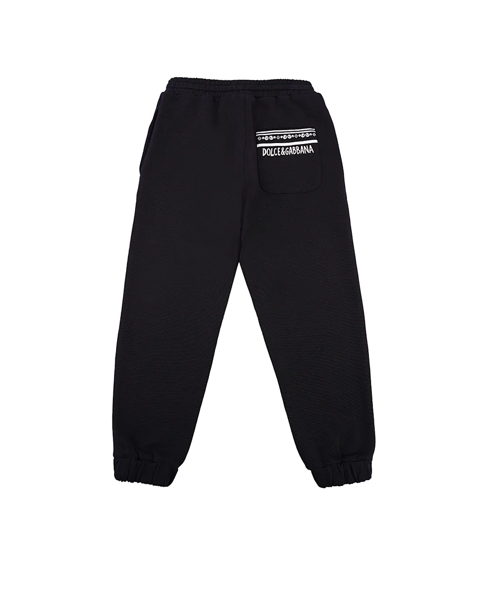 Детские брюки Dolce&Gabbana Kids L4JPJX-G7OLL-B, темно-синий цвет • Купить в интернет-магазине Kameron
