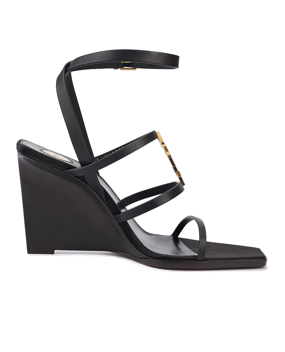 Босоніжки Saint Laurent 821090-DWEDD, чорний колір • Купити в інтернет-магазині Kameron