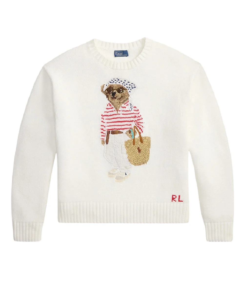 Свитер Polo Bear Polo Ralph Lauren 211A12723001, белый цвет • Купить в интернет-магазине Kameron