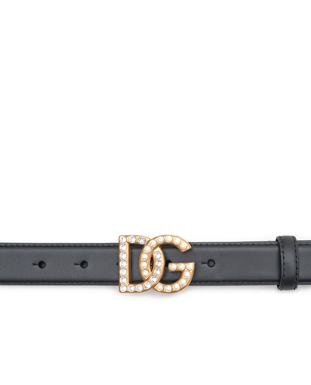 Шкіряний ремінь Dolce&Gabbana BE1577-AQ339, чорний колір • Купити в інтернет-магазині Kameron