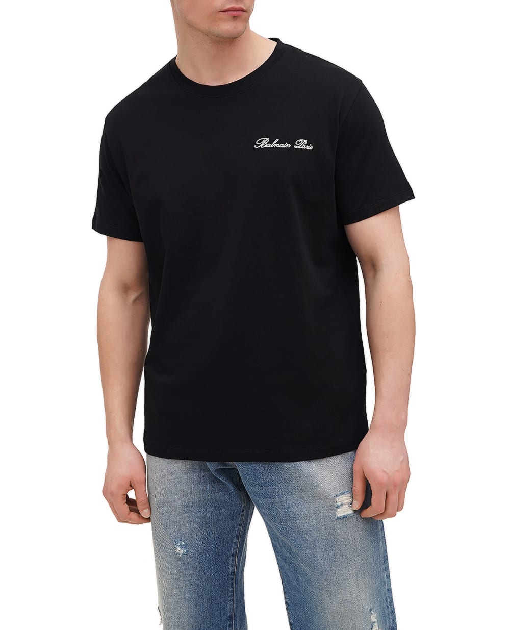 Футболка Balmain DH1EG010BC68, черный цвет • Купить в интернет-магазине Kameron