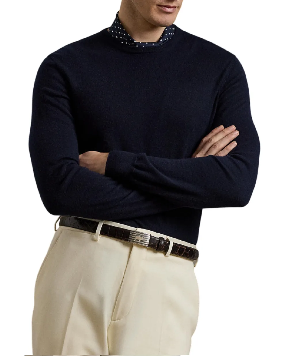 Свитер из кашемира Ralph Lauren Purple Label 790913755005, синий цвет • Купить в интернет-магазине Kameron