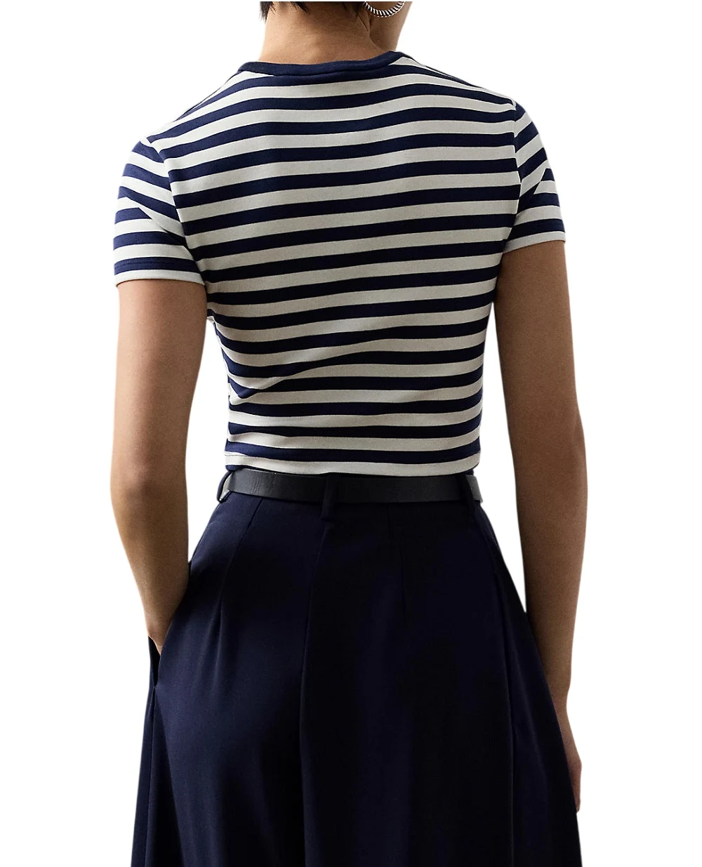Футболка Robbin в полоску Ralph Lauren Collection 290P09830001, темно-синий цвет • Купить в интернет-магазине Kameron