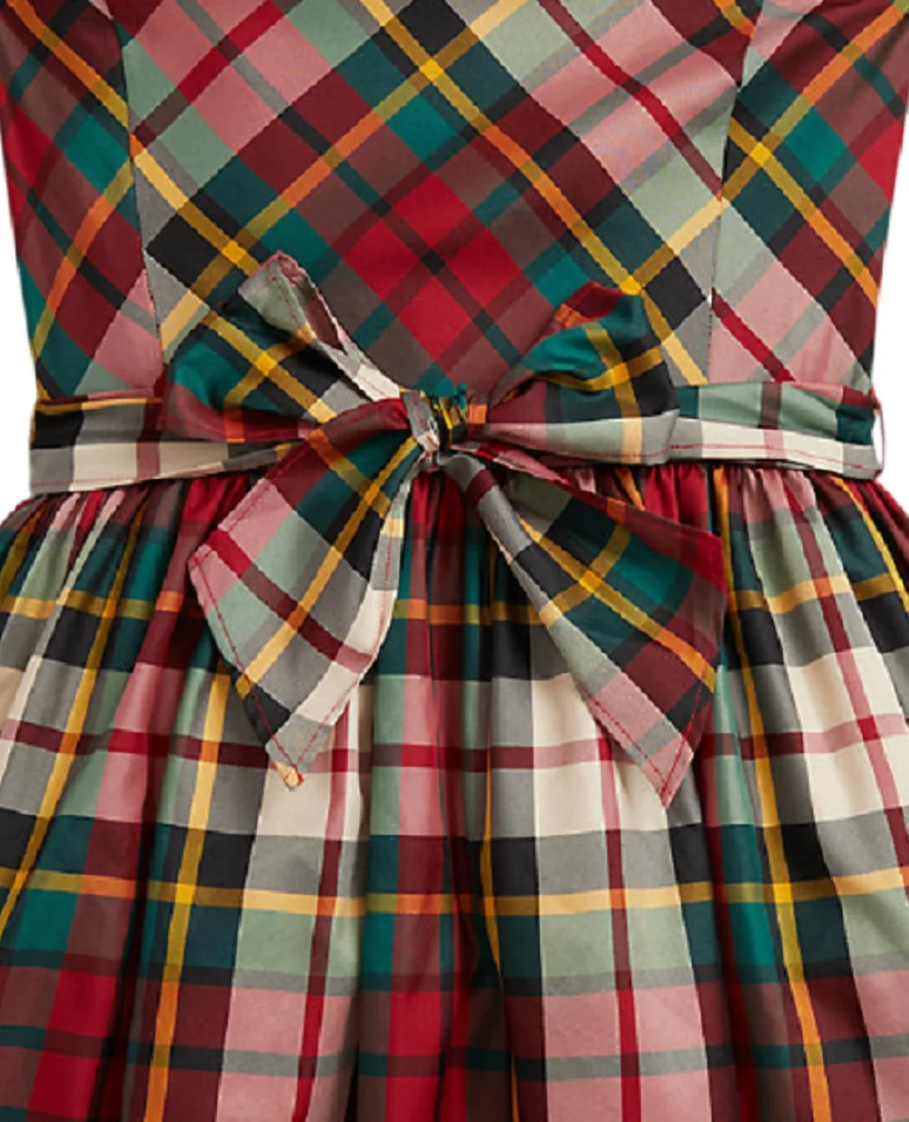 Детское платье из клетчатой ​​тафты Polo Ralph Lauren Kids 313980345001, разноцветный цвет • Купить в интернет-магазине Kameron