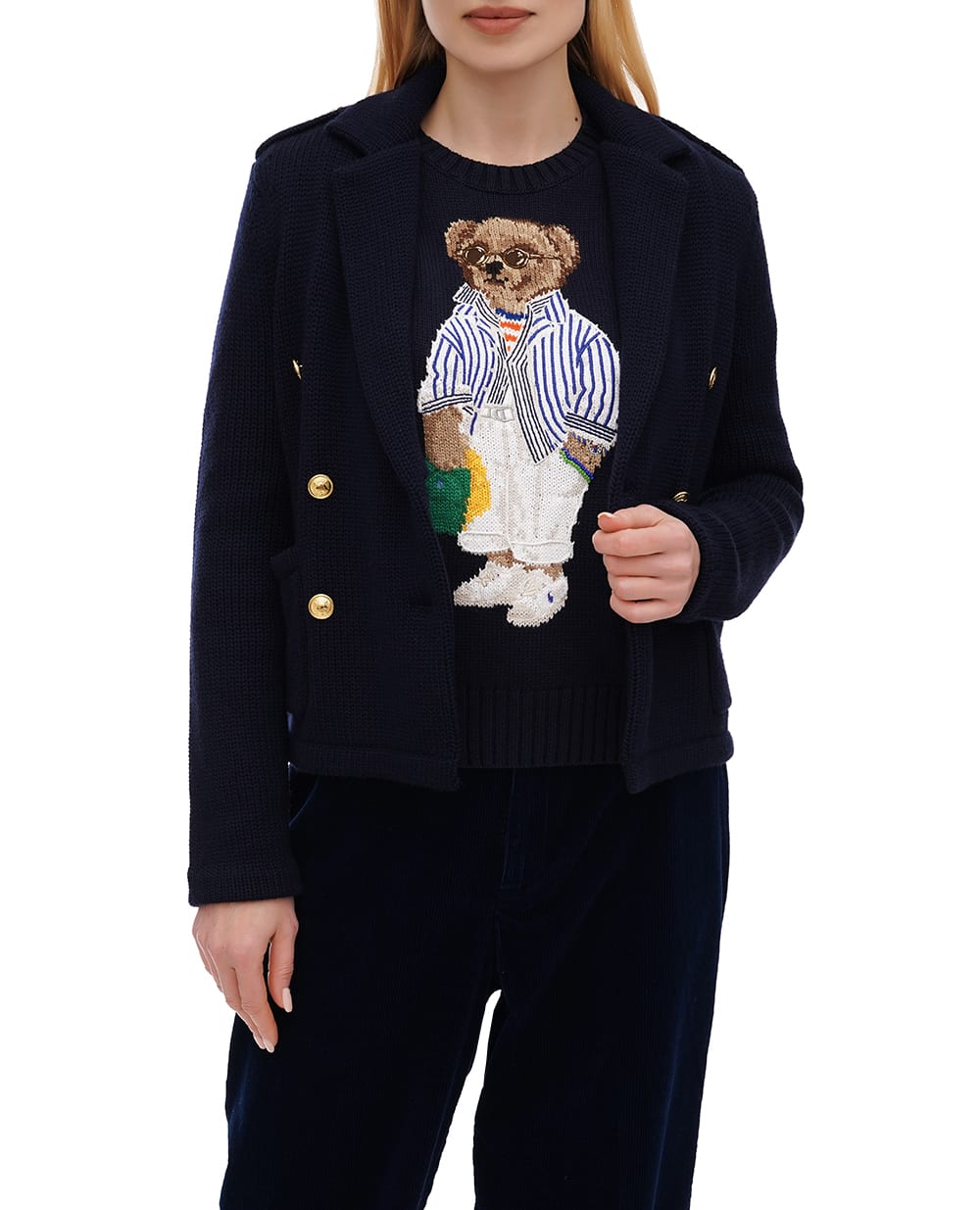 Кардиган Polo Ralph Lauren 211959302001, темно-синий цвет • Купить в интернет-магазине Kameron