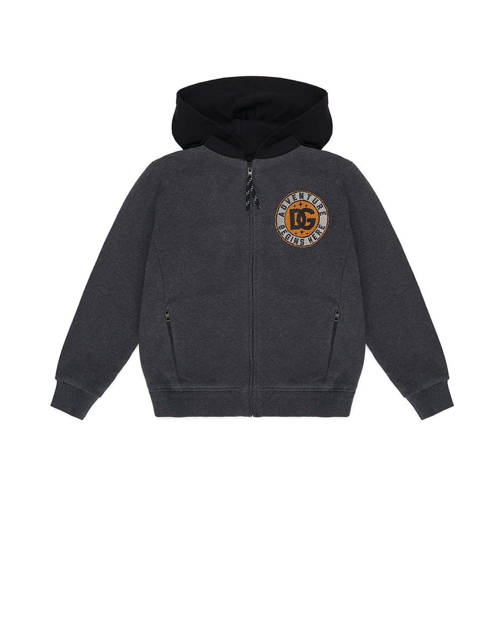Детская толстовка (костюм) Dolce&Gabbana Kids L4JWML-G7PIU-B, темно-серый цвет • Купить в интернет-магазине Kameron