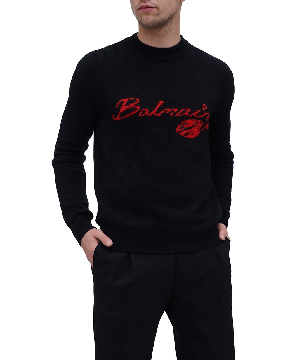 Свитер Balmain DH0KD000KH32, черный цвет • Купить в интернет-магазине Kameron