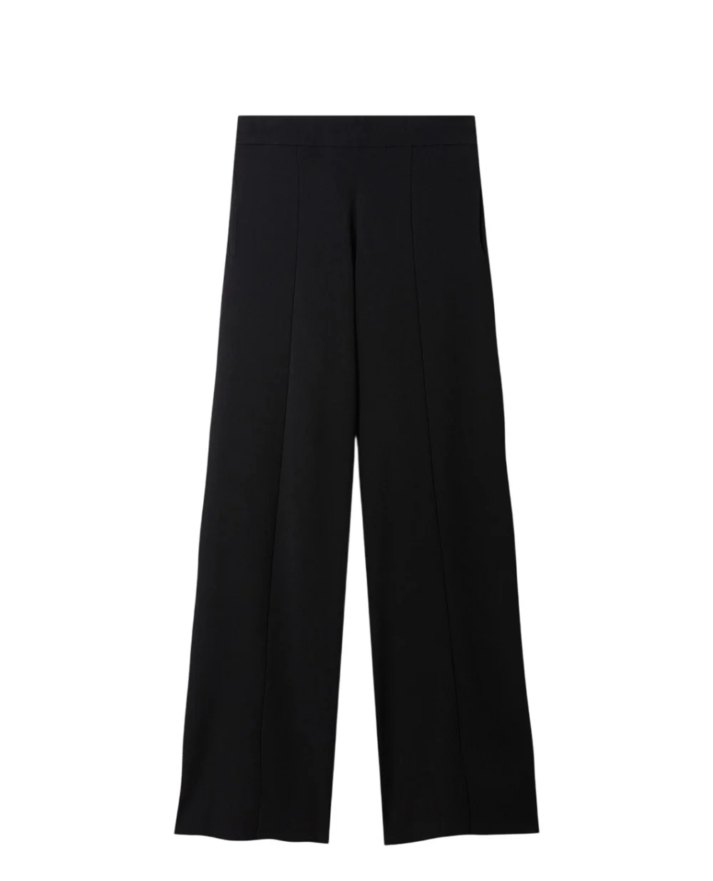 Брюки трикотажные прямого кроя Stella McCartney 6K11603S2462, черный цвет • Купить в интернет-магазине Kameron