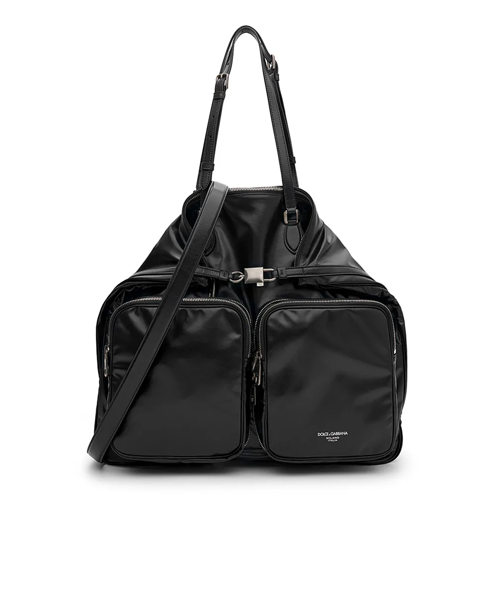 Сумка из телячьей кожи Dolce&Gabbana BM2117-AU996, черный цвет • Купить в интернет-магазине Kameron