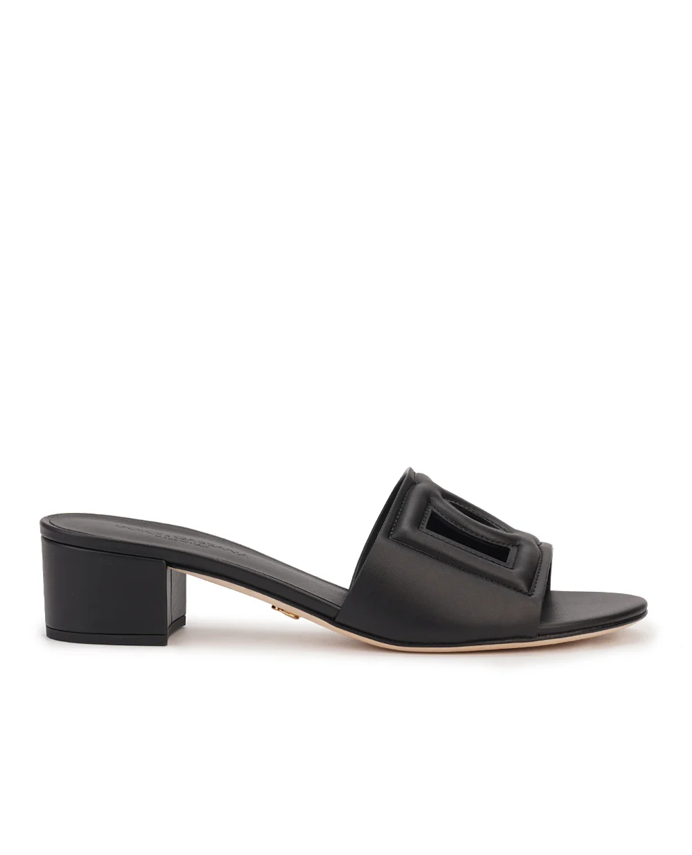 Мюли из телячьей кожи Dolce&Gabbana CR1755-AY329, черный цвет • Купить в интернет-магазине Kameron