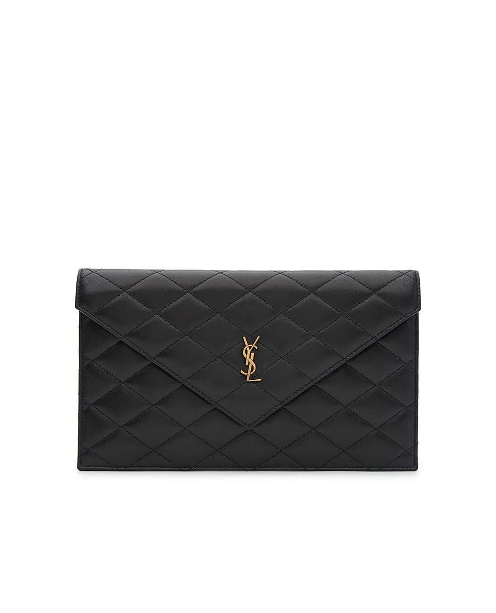 Сумка-клатч PARIS з овечої шкіри Saint Laurent 869533-1EL07, чорний колір • Купити в інтернет-магазині Kameron