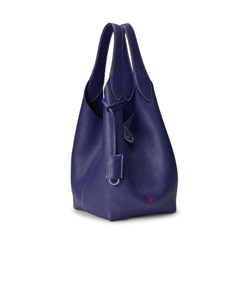 Сумка-тоут Polo Play из телячьей кожи Polo Ralph Lauren 428938031011, синий цвет • Купить в интернет-магазине Kameron