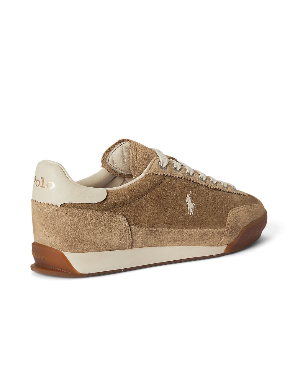 Кроссовки Hester из замши Polo Ralph Lauren 804P08219001, коричневый цвет • Купить в интернет-магазине Kameron