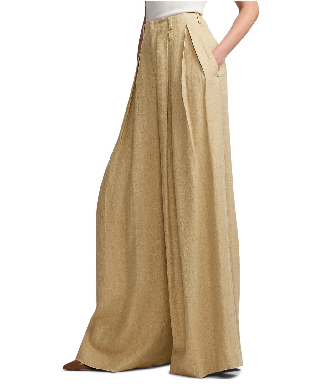 Брюки Ralph Lauren Collection 290966347001, бежевый цвет • Купить в интернет-магазине Kameron