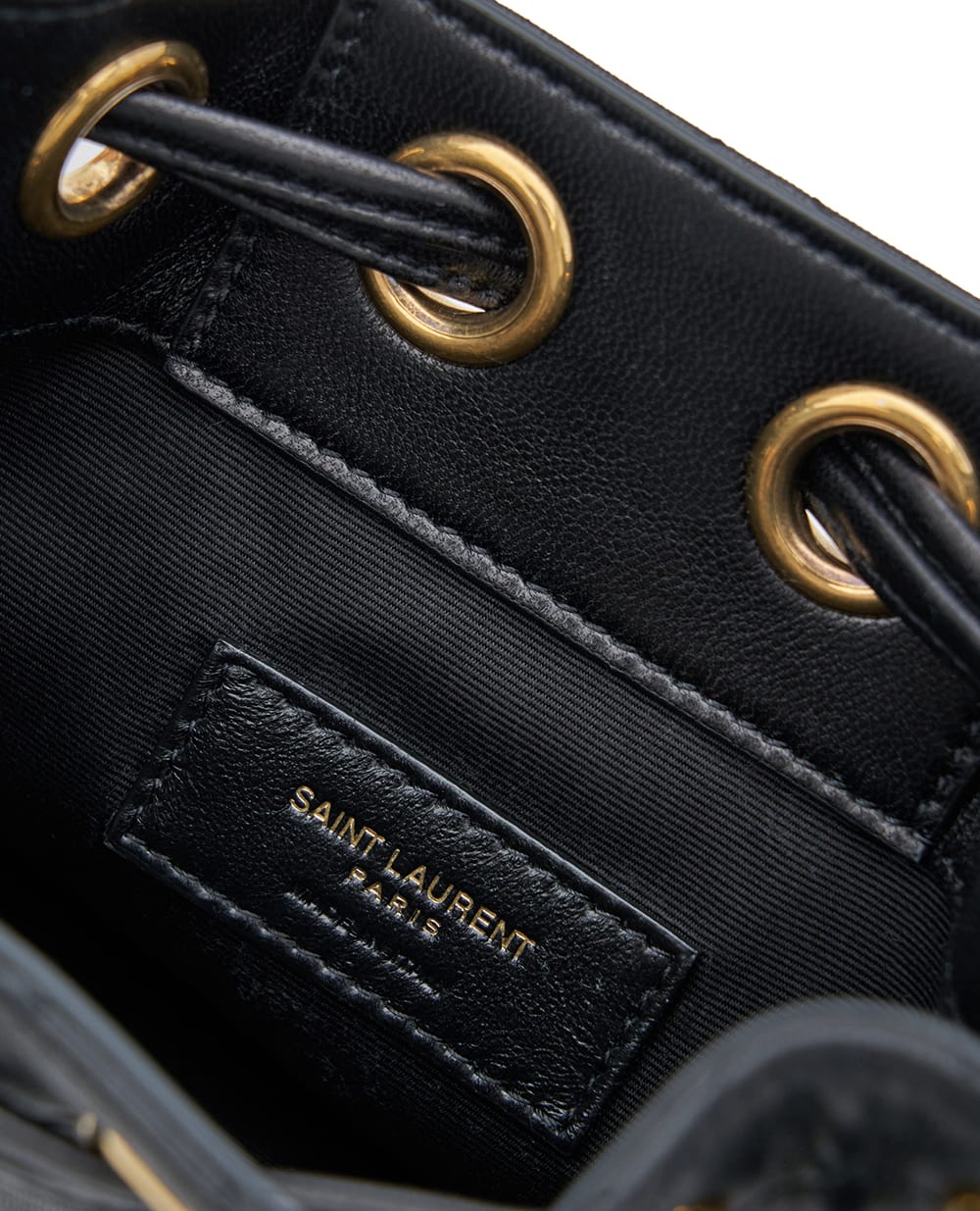 Сумка зі стьобаної шкіри Saint Laurent 840886-1EL07, чорний колір • Купити в інтернет-магазині Kameron