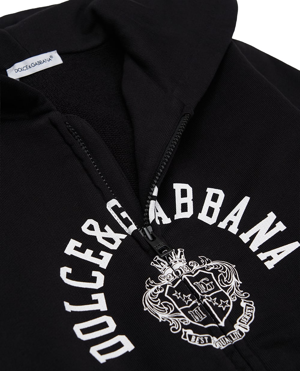 Детская толстовка с капюшоном (костюм) Dolce&Gabbana Kids L1JWIT-G7PTH, черный цвет • Купить в интернет-магазине Kameron
