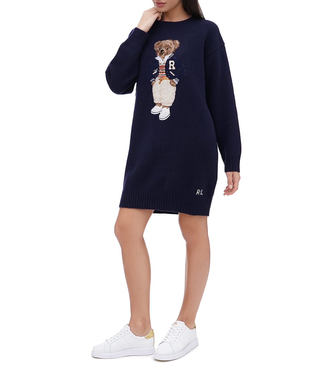 Платье Polo Bear Polo Ralph Lauren 211941576001, синий цвет • Купить в интернет-магазине Kameron